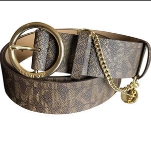 πΌMichael Kors Gold Logo Chain Monogram Belt
